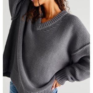 Free People Alli V Neck Sweater